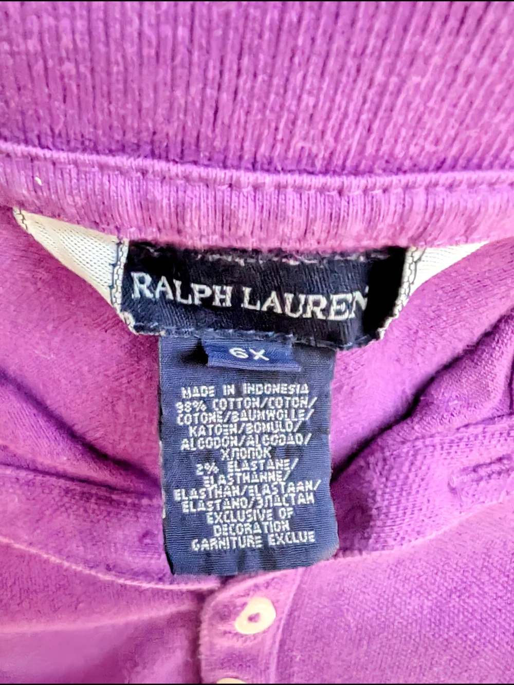 Ralph Lauren Purple Polo Dress with Brown Pony